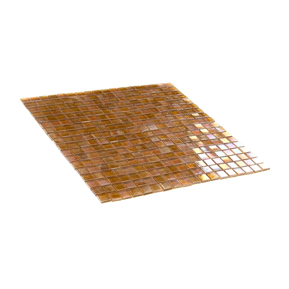 Topaz Pearlescent Squares Glass Tile
