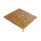Topaz Pearlescent Squares Glass Tile