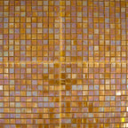 Topaz Pearlescent Squares Glass Tile