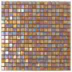 Topaz Pearlescent Squares Glass Tile | Tile Club