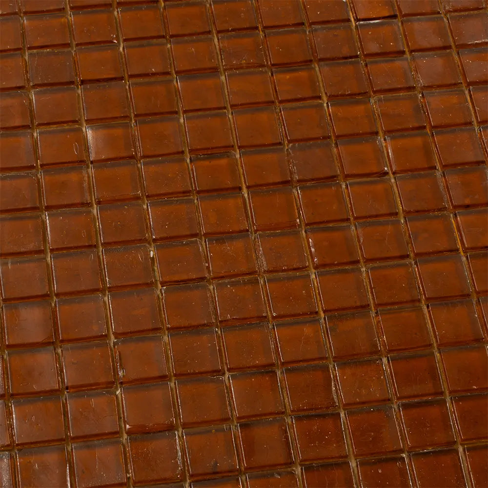 Golden Brown Squares Glass Tile | Tile Club