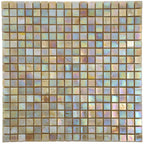 Alabaster Cream White Squares Glass Tile | Tile Club