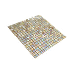 Alabaster Cream White Squares Glass Tile | Tile Club