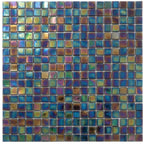 Deep Pearl Squares Glass Tile | Tile Club
