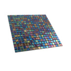 Deep Pearl Squares Glass Tile | Tile Club