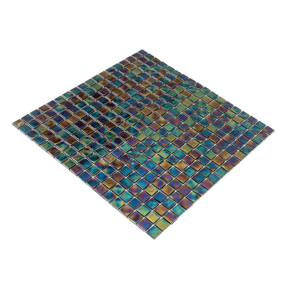 Deep Pearl Squares Glass Tile | Tile Club
