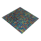 Deep Pearl Squares Glass Tile | Tile Club