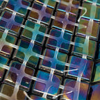 Deep Pearl Squares Glass Tile | Tile Club