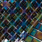 Deep Pearl Squares Glass Tile | Tile Club