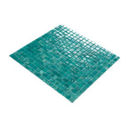 Lake Blue Mixed Squares Glass Tile | Tile Club