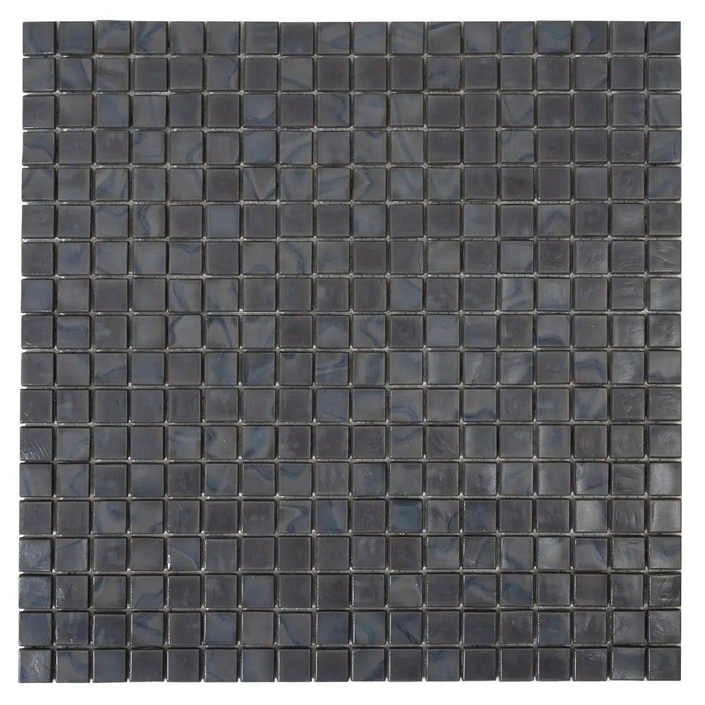 Slate Grey Mixed Squares Glass Pool Tile | Tile Club
