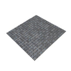 Slate Grey Mixed Squares Glass Pool Tile | Tile Club