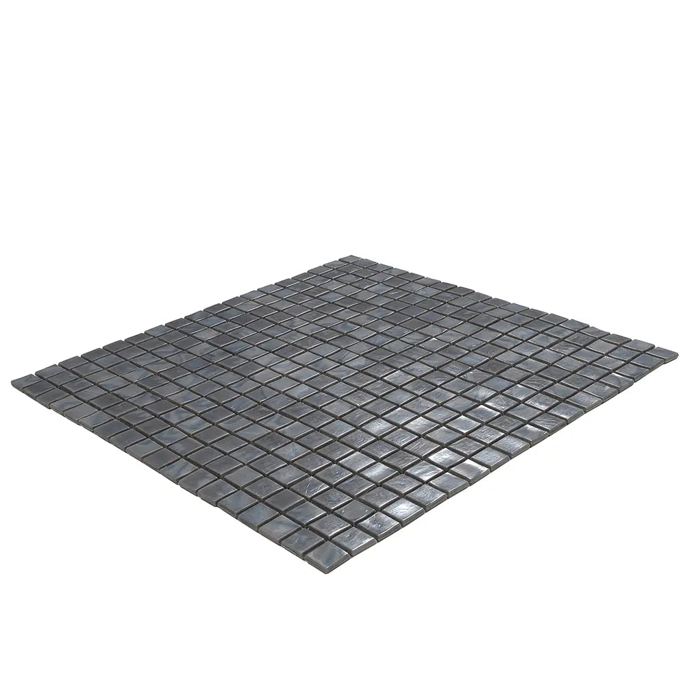 Slate Grey Mixed Squares Glass Pool Tile | Tile Club