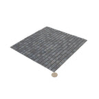 Slate Grey Mixed Squares Glass Pool Tile | Tile Club