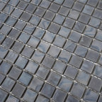 Slate Grey Mixed Squares Glass Pool Tile | Tile Club