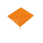 Bright Orange Squares Glass Pool Tile | Tile Club