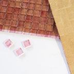 Swirled Rose Squares Glass Tile | Tile Club