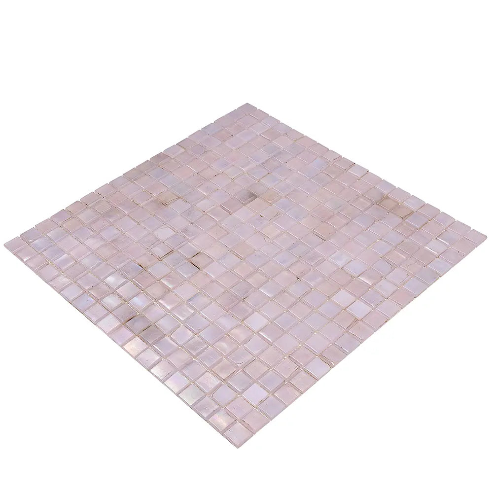 Pearlescent Sheer Pink and Purple Glass Pool Tile | Tile Club