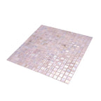Pearlescent Sheer Pink and Purple Glass Pool Tile | Tile Club