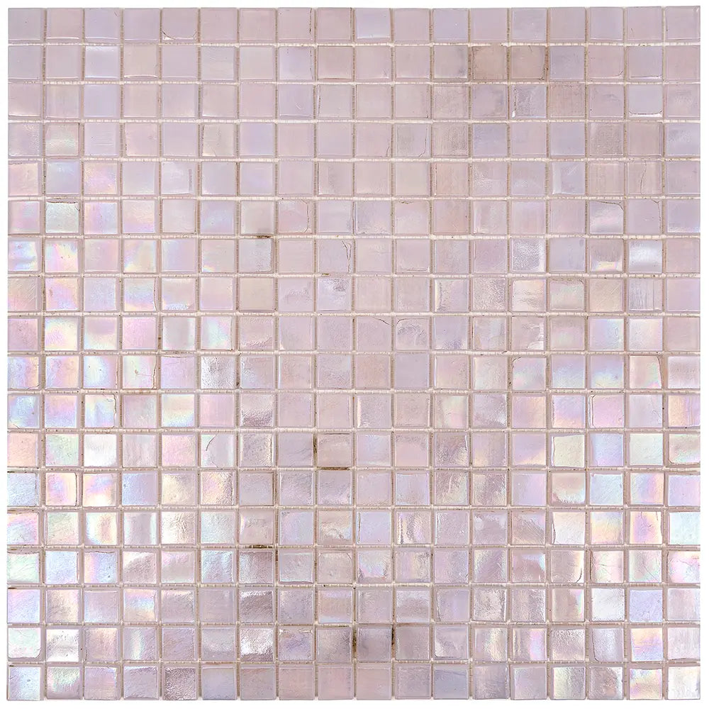Pearlescent Sheer Pink and Purple Glass Pool Tile | Tile Club