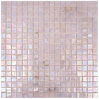 Pearlescent Sheer Pink and Purple Glass Pool Tile | Tile Club