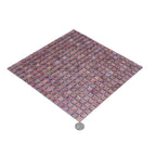 Pearly Peach Squares Glass Pool Tile | Tile Club