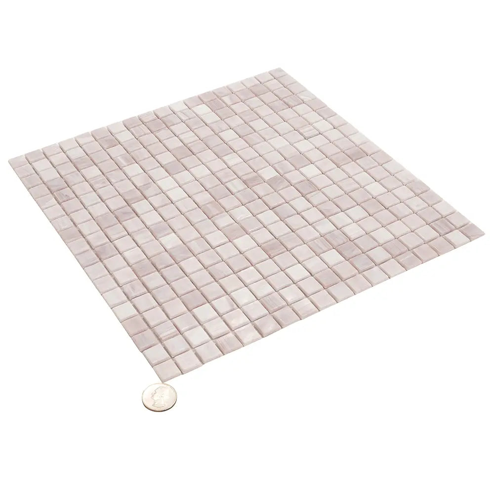 Peony Mixed Squares Glass Pool Tile | Tile Club