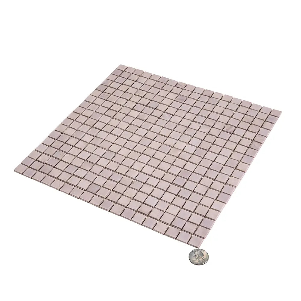 Dusty Lavender Squares Glass Pool Tile | Tile Club