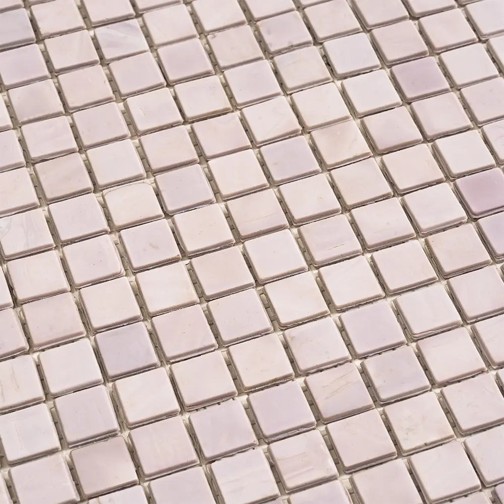 Dusty Lavender Squares Glass Pool Tile | Tile Club