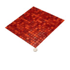 Mixed Red Squares Glass Pool Tile | Tile Club