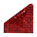 Mixed Red Squares Glass Pool Tile | Tile Club
