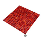 Mixed Red Squares Glass Pool Tile | Tile Club