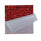 Mixed Red Squares Glass Pool Tile | Tile Club