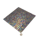 Pearlescent Oil Slick Squares Glass Tile | Tile Club