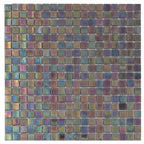 Pearlescent Oil Slick Squares Glass Tile | Tile Club