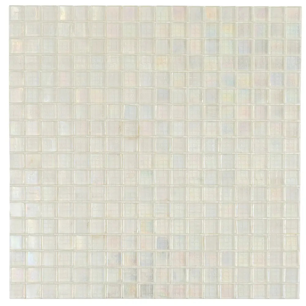 Pearlescent Clear Squares Glass Tile | Tile Club