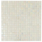 Pearlescent Clear Squares Glass Tile | Tile Club
