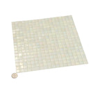 Pearlescent Clear Squares Glass Tile | Tile Club