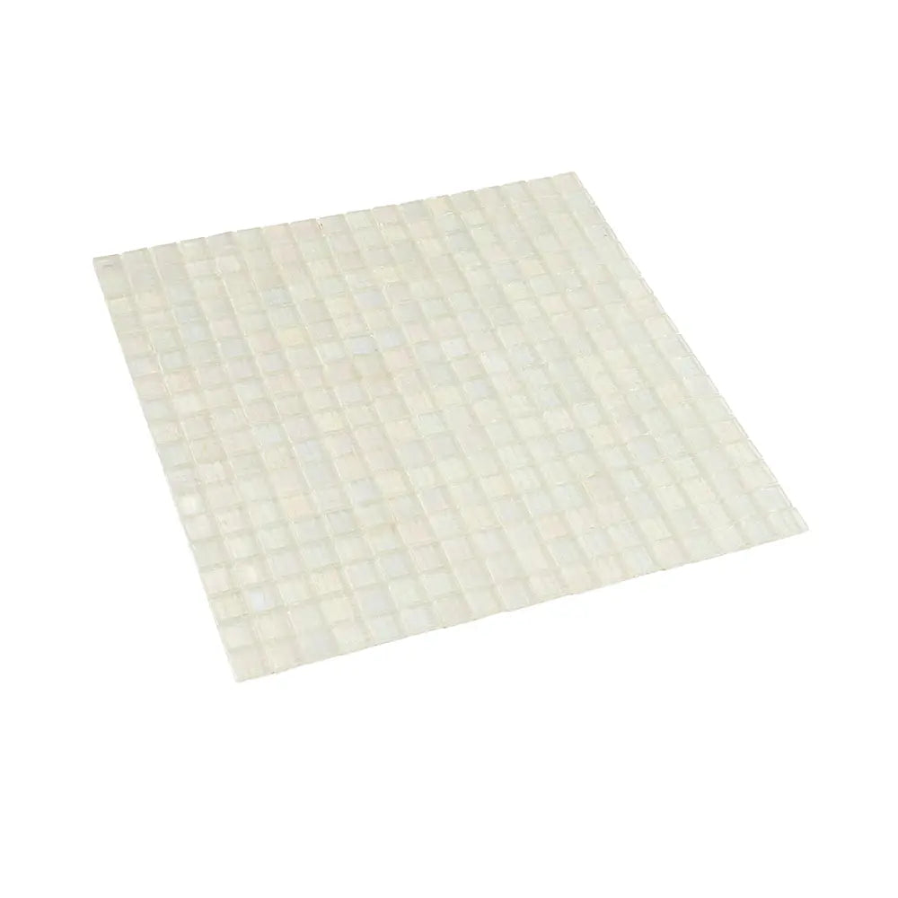 Pearlescent Clear Squares Glass Tile | Tile Club