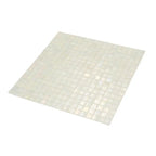 Pearlescent Clear Squares Glass Tile | Tile Club