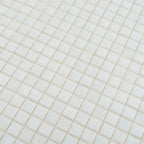 Bright White Squares Glass Pool Tile | Tile Club