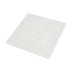 Bright White Squares Glass Pool Tile | Tile Club
