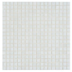 Bright White Squares Glass Pool Tile | Tile Club