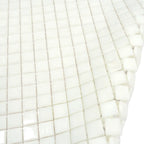 Bright White Squares Glass Pool Tile | Tile Club