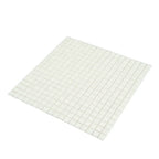 Bright White Squares Glass Pool Tile | Tile Club