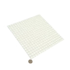 Bright White Squares Glass Pool Tile | Tile Club