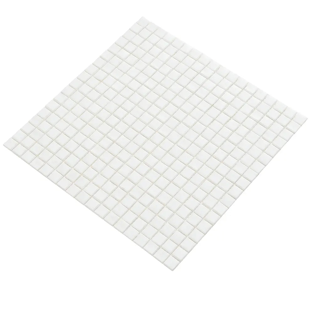 Creamy White Squares Glass Pool Tile | Tile Club