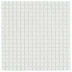 Creamy White Squares Glass Pool Tile | Tile Club