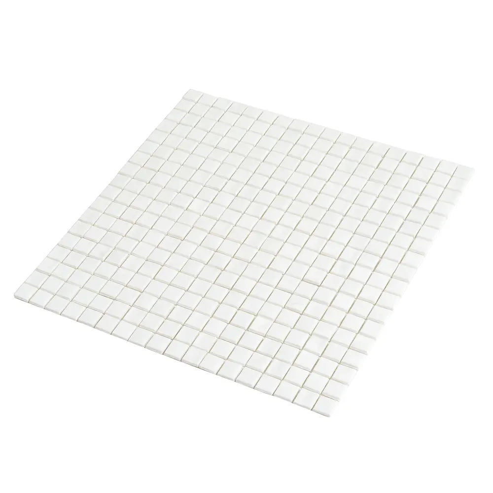 Creamy White Squares Glass Pool Tile | Tile Club