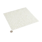 Ashy White Square Glass Pool Tile | Tile Club